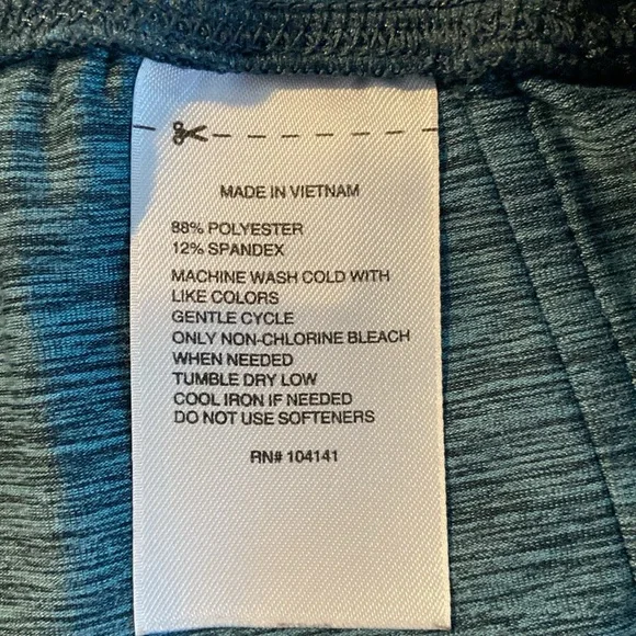 Reebok Size Medium Blue Drawstring Activewear Running Athletic Shorts 3304 - Picture 6 of 6